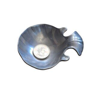 Vintage Wilton RWP Armetale Scalloped Shell Footed Trinket Dish Bruce Fox